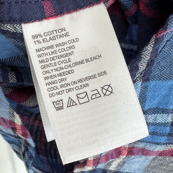 Tommy Bahama Men's Beachside Cotton Summertime Plaidness Short-Sleeve Shirt EUC - Picture 7 of 7